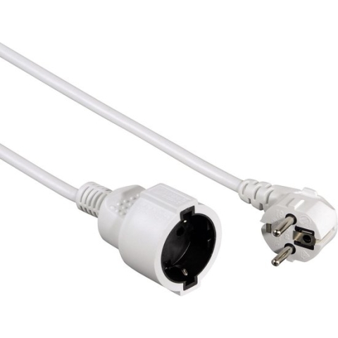 Hama Profi Extension Cable With Earth Contact 10 M White