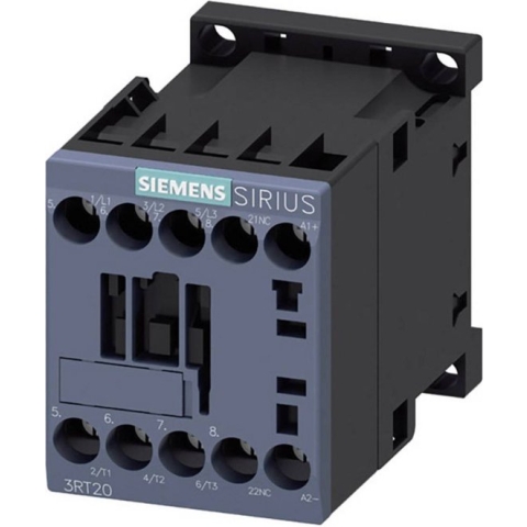 Siemens 3RT2017-1BB42 Contactor 3x NO 5.5 kW 24 V/DC 12 A Met hulpcontact 1 stuk(s)