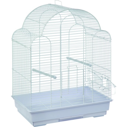 Flamingo parkietenkooi Bali - 42 x 30 x 58 cm wit