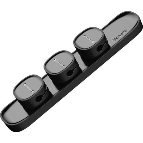 Baseus Peas Magnetic Cable Clip USB Kabelhouder Organizer - 3 Magnetische Clips - Kabel Organizer - Zwart