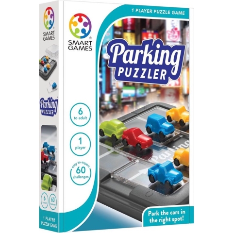 SmartGames - Parking Puzzler - 60 opdrachten - Breinbreker - Auto's