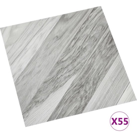 vidaXL-Vloerplanken-zelfklevend-55-st-5,11-m²-PVC-gestreept-grijs