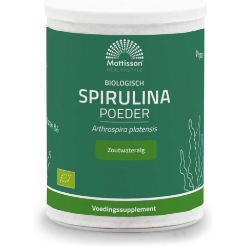 Mattisson Biologische Spirulina Poeder - Vegan & Biologisch - 125 Gram