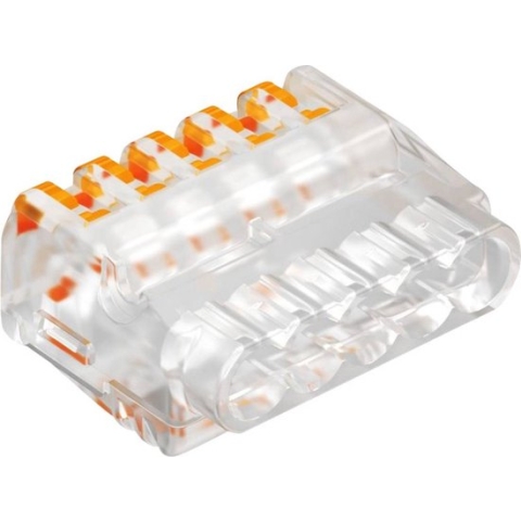 OBO Bettermann 2054458 61 525 FL Verbindingsklem Flexibel: 0.2-2.5 mm² Massief: 0.2-2.5 mm² Aantal polen: 5 1 stuk(s) T