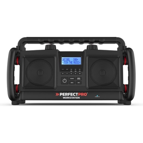 PerfectPro WORKSTATION Bouwplaats Radio - FM - DAB+ - Bluetooth - USB - Oplaadbaar - IP65 - WS3