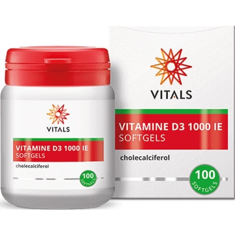 Vitals - Vitamine D3 - 1000 IE - 100 softgels