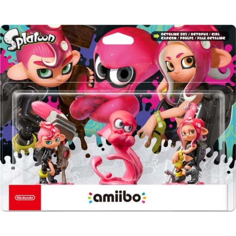 Amiibo - Octoling Girl, Octoling Boy, Octoling Octopus - Splatoon - Nintendo Switch