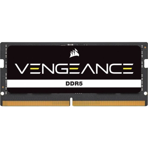 Corsair Vengeance - Geheugen - DDR5 (SO-DIMM) - 64 GB: 2 x 32 GB - 262-PIN - 4800 MHz / PC5-38400 - CL40 - 1.1V - zwart