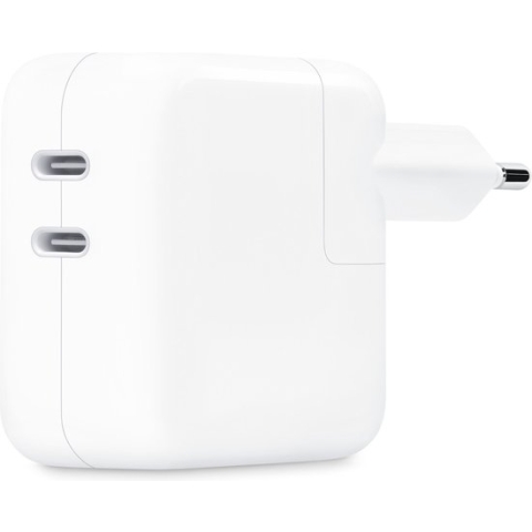 Apple 35W USB-C oplader - Twee USB‑C-poorten - Wit