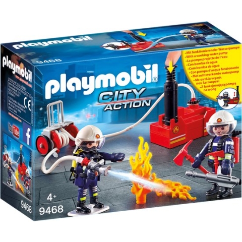 PLAYMOBIL City Action Brandweerteam met waterpomp - 9468