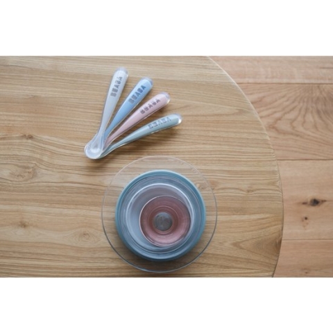 Béaba - Set siliconen lepeltjes - 4+ maanden - 4 stuks