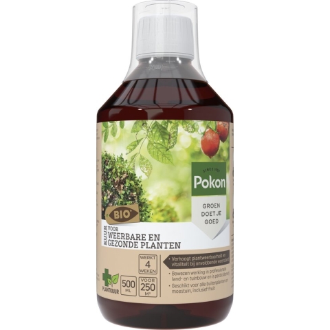 Pokon Bio Kuur Voor Weerbare en Gezonde Planten Concentraat - 500ml - Verhoogt plantweerbaarheid - Geschikt voor buitenplanten, moestuinplanten en fruitbomen