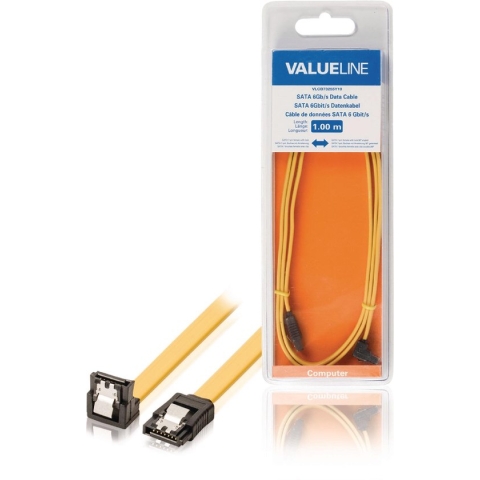 SATA 6 Gb/s Kabel Intern SATA 7-Pins Female - SATA 7-Pins Female 1.00 m Geel