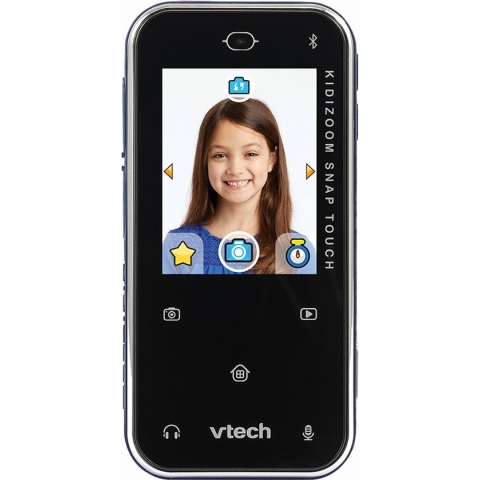 VTech KidiZoom Snap Touch Speelgoed Telefoon - Kindertelefoon met Spelletjes - Berichten via Bluetooth - Cadeau - Kinderspeelgoed 6 Jaar - Blauw