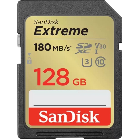 SanDisk Extreme SDXC-kaart 128 GB Class 10 UHS-I Schokbestendig, Waterdicht