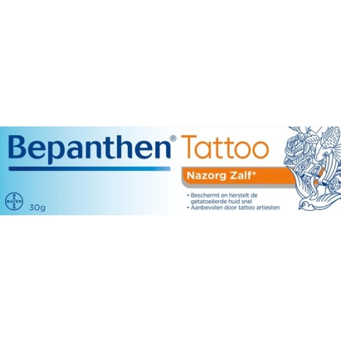 Bepanthen Tattoo Zalf - verantwoorde zorg en beschermt - getatoeeerde huid - 30 gram