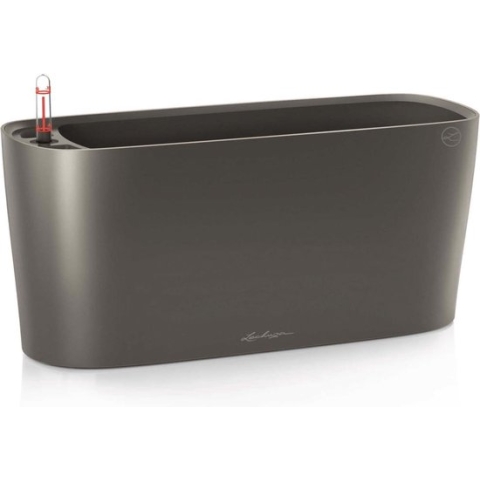 LECHUZA DELTA PREMIUM 20 - Plantenbak - ALL-IN-ONE set - antraciet metallic