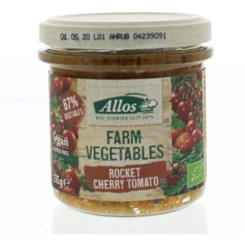 Allos Farm vegetables rucola & kerstomaat 135 gram