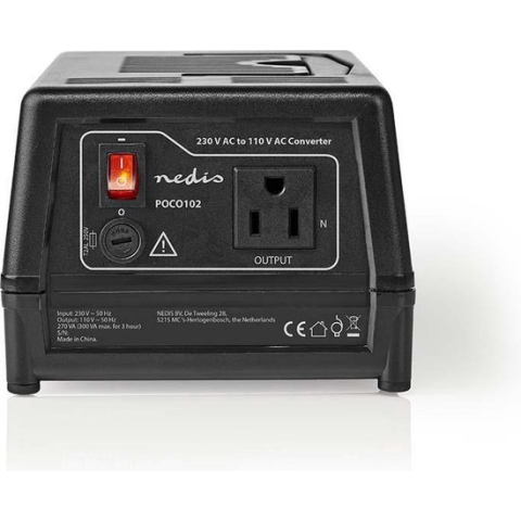Power Converter - Netvoeding - 230 V AC 50 Hz - 270 W - Randaarde stekker - Zwart
