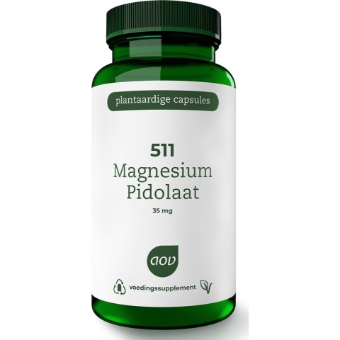 AOV 511 Magnesium Pidolaat - 90 vegacaps - Mineralen - Voedingssupplement