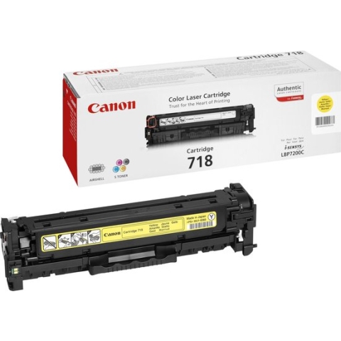 Canon 718 Tonercartridge - Geel