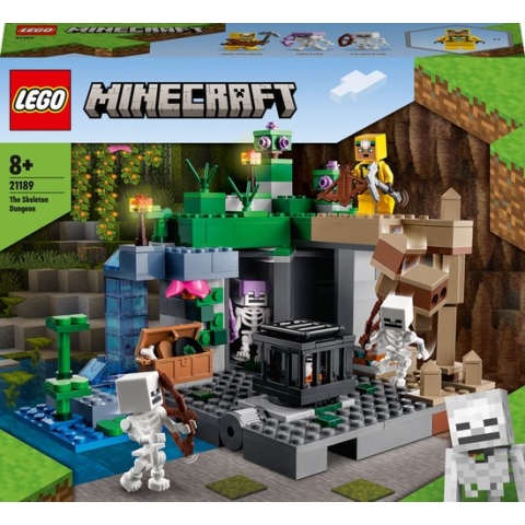 LEGO Minecraft De skeletkerker Speelgoed Halloween Set met Grot, Mobs en Figuren - 21189
