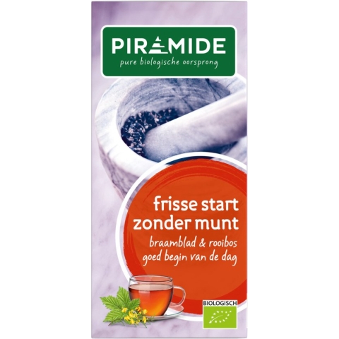 Piramide Biologische Theezakjes Frisse stuksart 20 zakjes