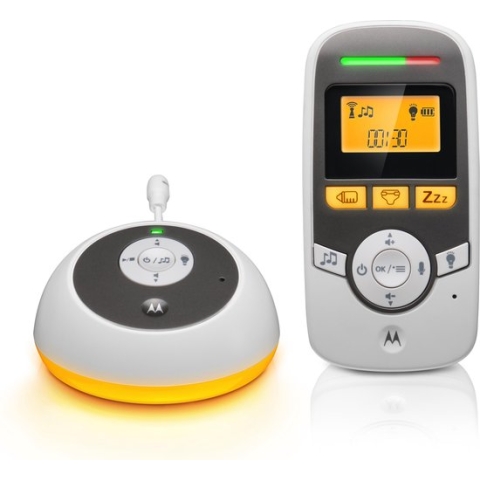 Motorola - Digitale dect Babyfoon - MET Terugspreekfunctie, Slaapliedjes & temperatuurweergave - Wit