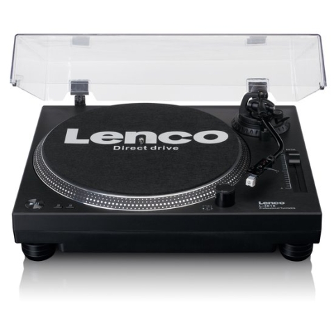 Lenco - L-3818BK - Platenspeler met USB - Stereo - Stofkap - Zwart