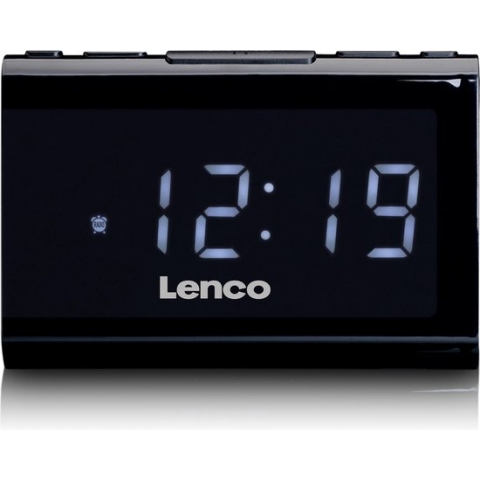 Lenco CR-525BK - Wekkerradio met USB-ingang - Dimbaar - Zwart