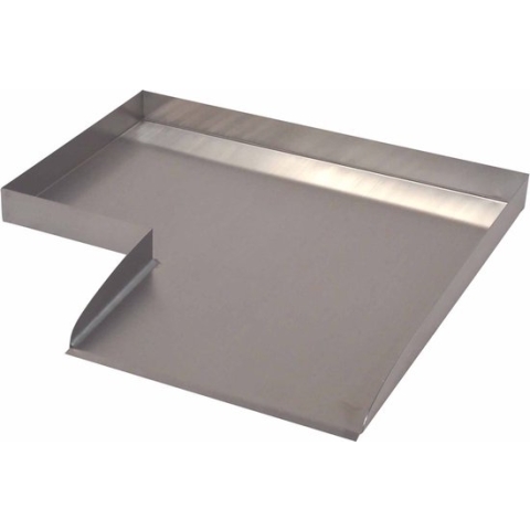 Ubbink - Wolga - beekloop rechtse hoek - roestvrij staal - 4 x 48 x 48cm