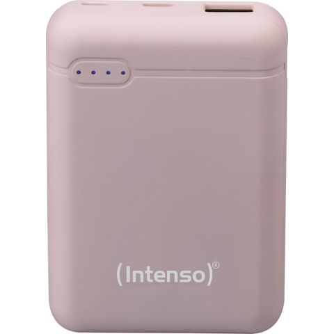 (Intenso) Powerbank XS10000 - 10.000mAh - Li-polymer - USB-A en USB-C - Roze (7313533)