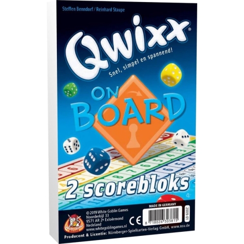 White Goblin Games - Qwixx On Board - Extra Scoreblokken - Dobbelspel