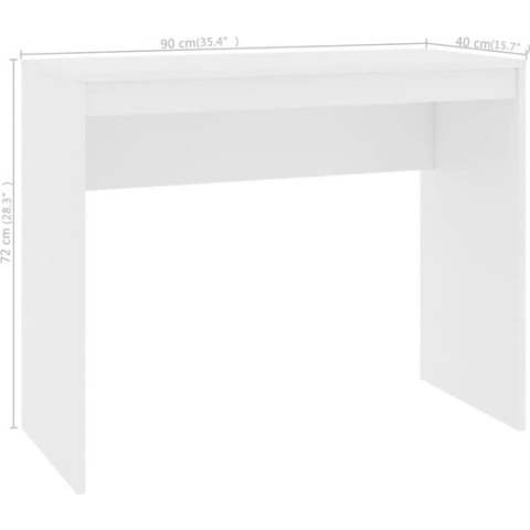 vidaXL-Bureau-90x40x72-cm-bewerkt-hout-wit