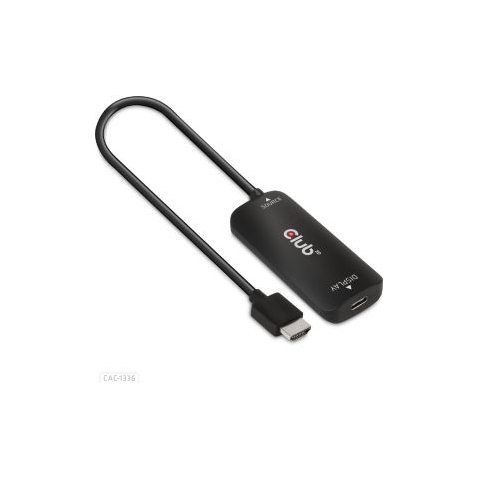 CLUB3D HDMI + Micro USB to USB Type-C 4K120Hz or 8K30Hz M/F Active Adapter