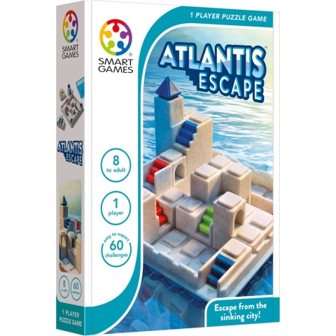 SmartGames - Atlantis Escape - Breinbreker - 60 uitdagingen - 3D puzzelspel