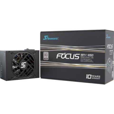 Seasonic FOCUS-SPX-650, 650 W, 100 - 240 V, 50 - 60 Hz, 9 - 4.5 A, 120 W, 648 W