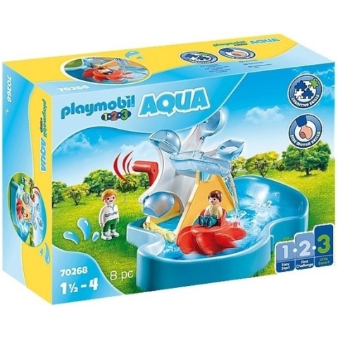 PLAYMOBIL 1.2.3. Aqua Waterrad met carrousel - 70268