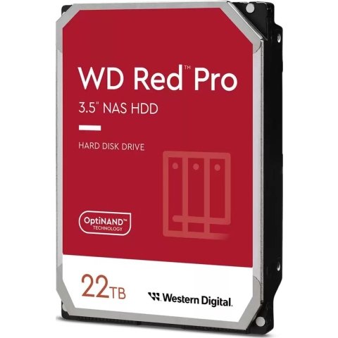 Western Digital Red Pro - NAS Hard Drive - Vaste schijf - 22 TB