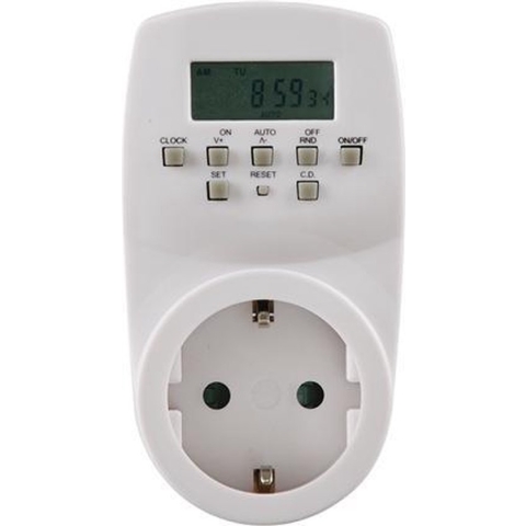 Scanpart tijdschakelaar voor stopcontact - Digitaal weekprogramma - Tijdklok - Schakelklok - Met LCD display