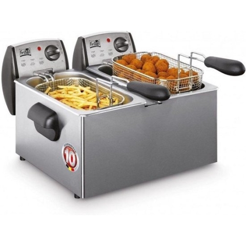 Fritel FR 1850 - Frituurpan/friteuse duo 2x3l + 2x2200W
