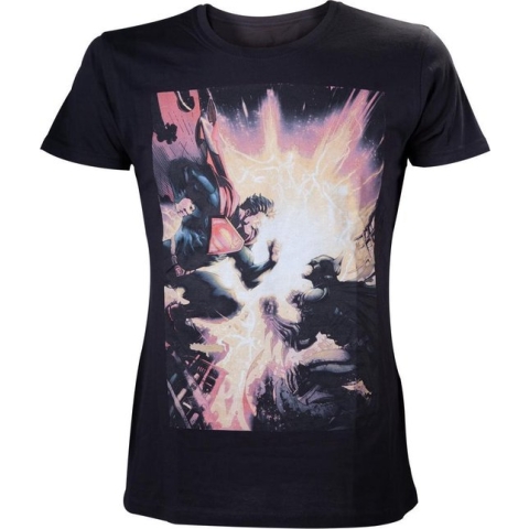 Injustice - Size S - Batman vs Superman - Men T-Shirt (Zwart)