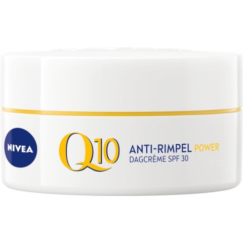 NIVEA Q10 POWER Anti-Rimpel Dagcrème - Alle huidtypen - SPF 30 - Met huididentiek Q10 en creatine - Verstevigt en beschermt - 50 ml