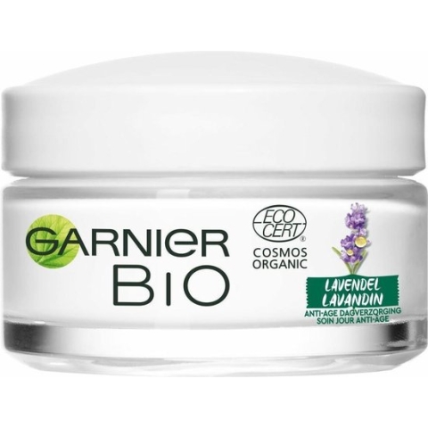 Garnier Bio Anti-Rimpel Dagcrème Revitaliserende Lavendel - 50 ml - Anti-Age Gezichtsverzorging voor Ieder huidtype, zelfs de gevoelige