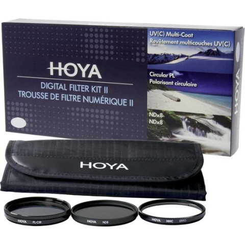 Hoya Digital Filter Kit II 37mm - UV, Polarisatie en NDX8 filter