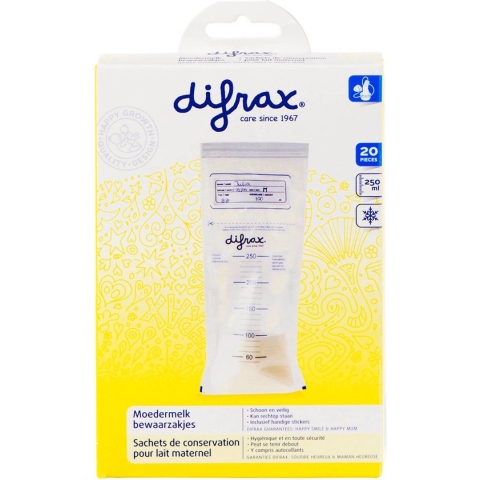 Difrax Moedermelk bewaarzakjes - 20 Stuks