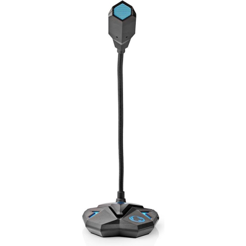 Gaming Microfoon - Gebruikt voor: Desktop / Notebook - USB - Output: 1x 3,5 mm Audio Out - Aan/uit knop - Koptelefoonoutput