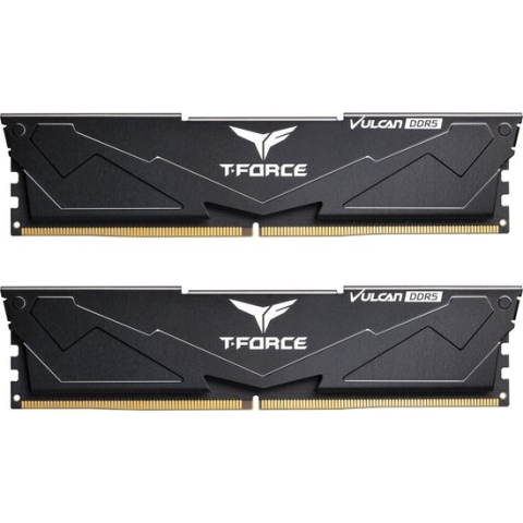 Team Group T-Force Vulcan - Geheugen - DDR5 - 32 GB: 2 x 16 GB - 288-PIN - 5600 MHz / PC5-44800 - CL36 - 1.20V - XMP 3.0 - On-die ECC - zwart