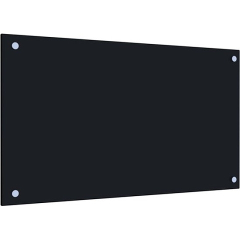 vidaXL-Spatscherm-keuken-70x40-cm-gehard-glas-zwart