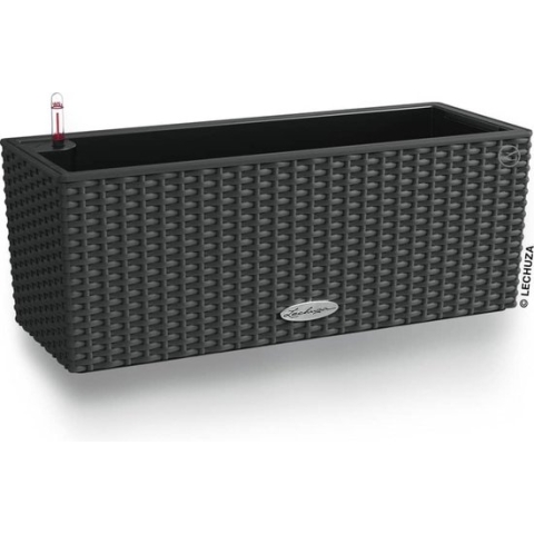 LECHUZA BALCONERA Cottage 50 - Plantenbak - met bewateringssysteem - ALL-IN-ONE set - graniet